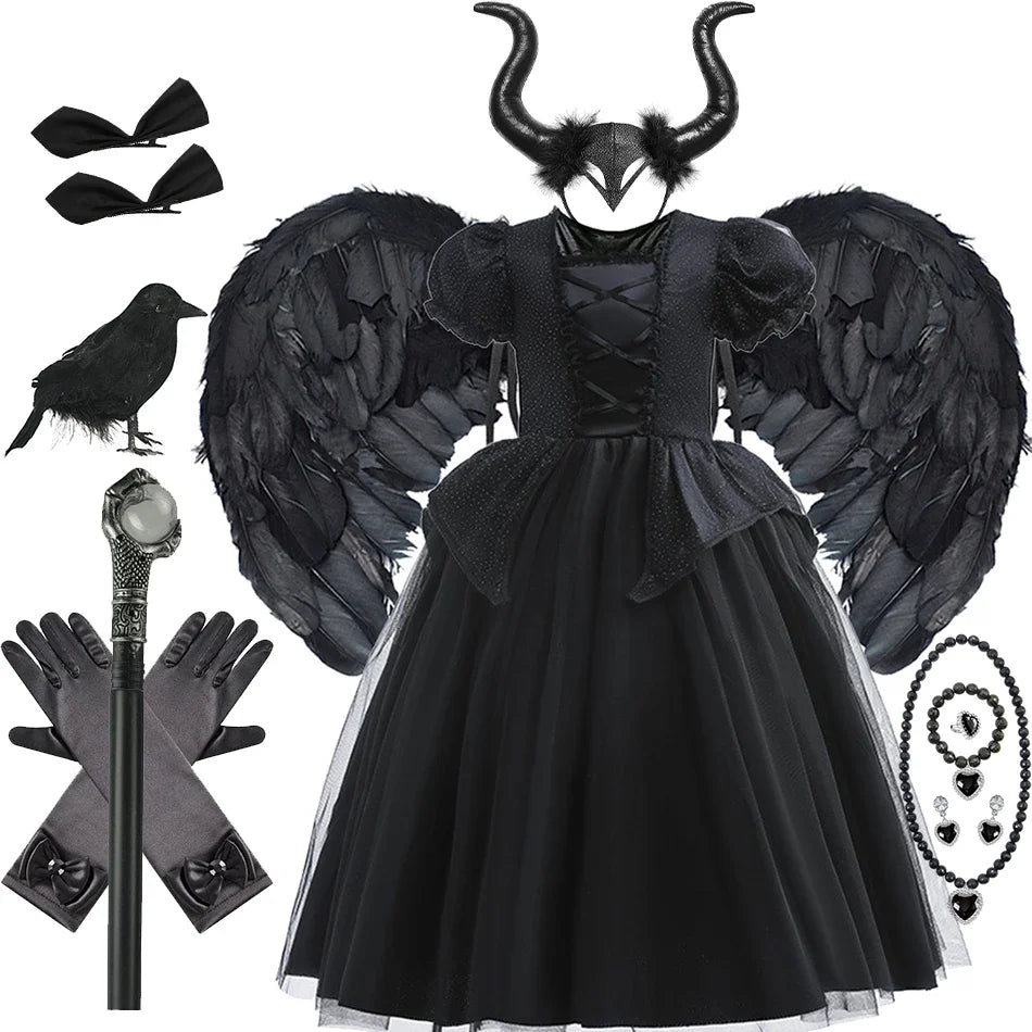 Robe sorcière noire pour enfant
