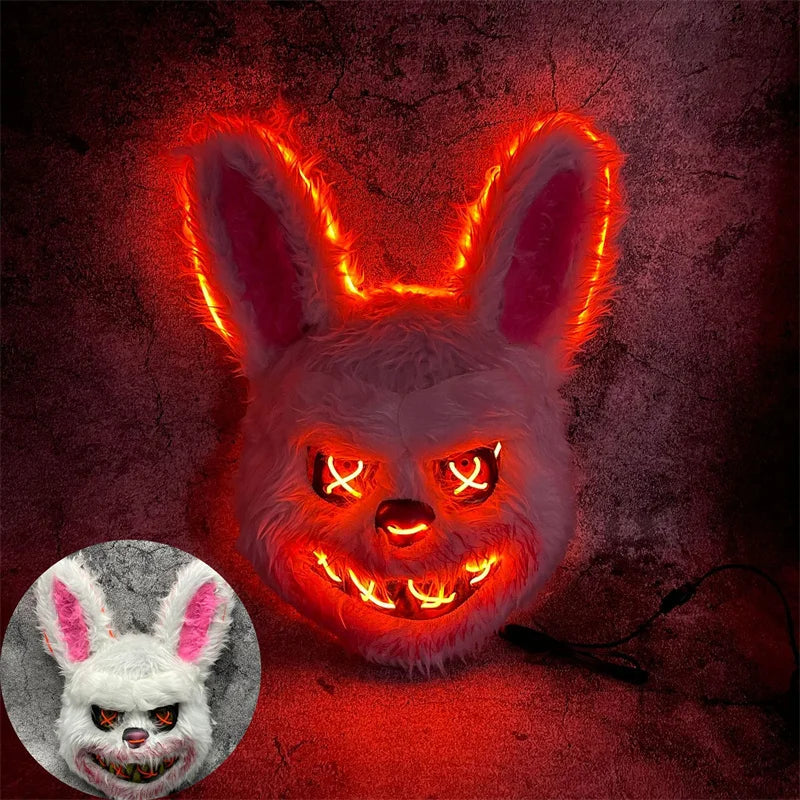 Masque lapin LED Halloween