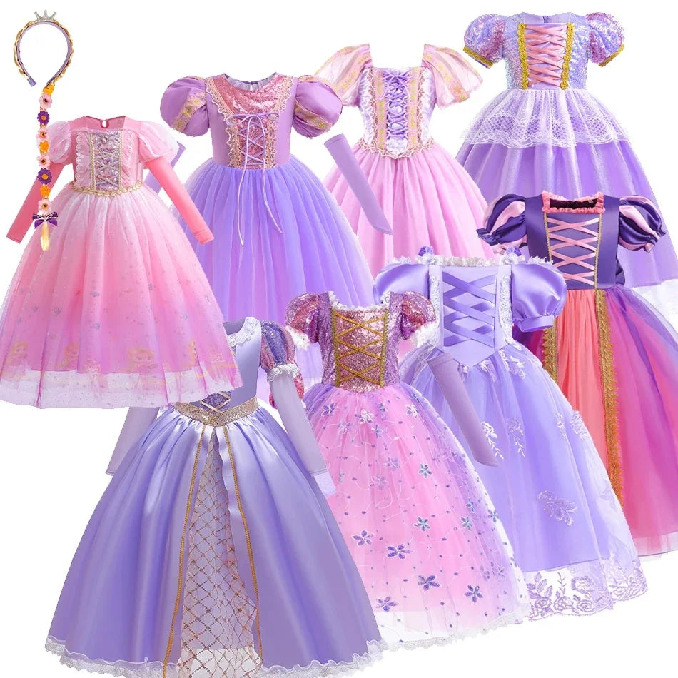 Robe princesse Raiponce pour enfant