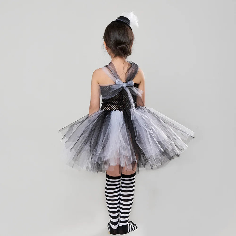 Costume fantôme gothique tutu enfant