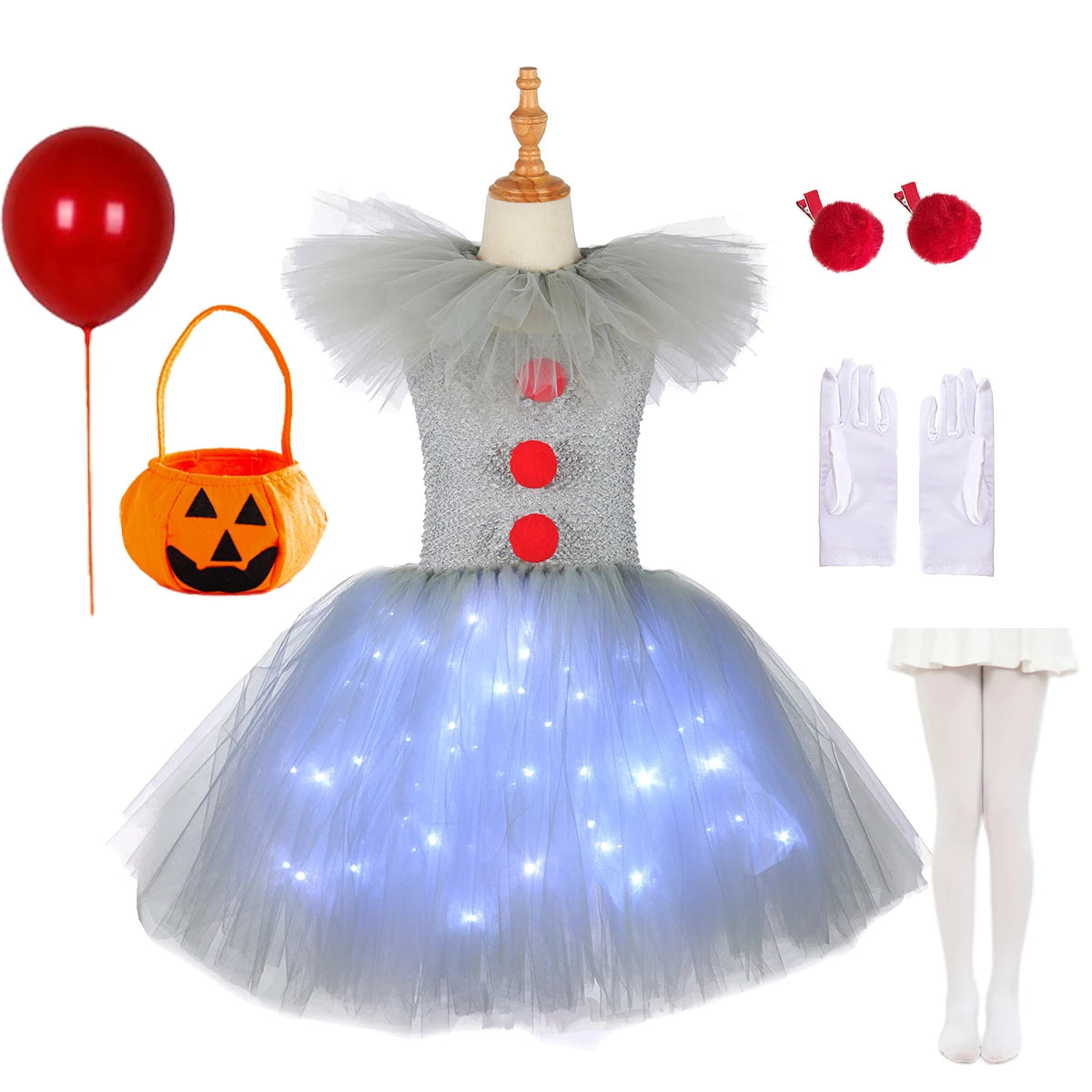 Robe Joker LED pour enfant