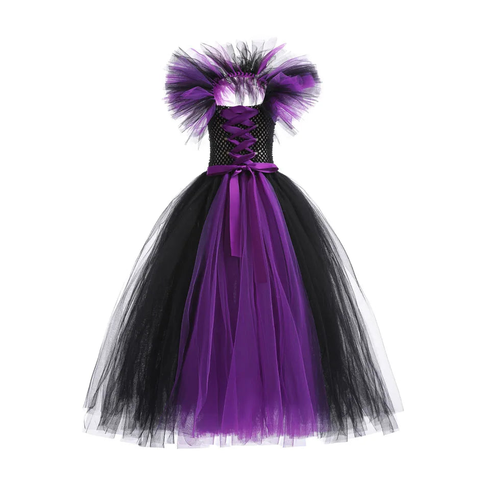 Robe sorcière violette pour enfant