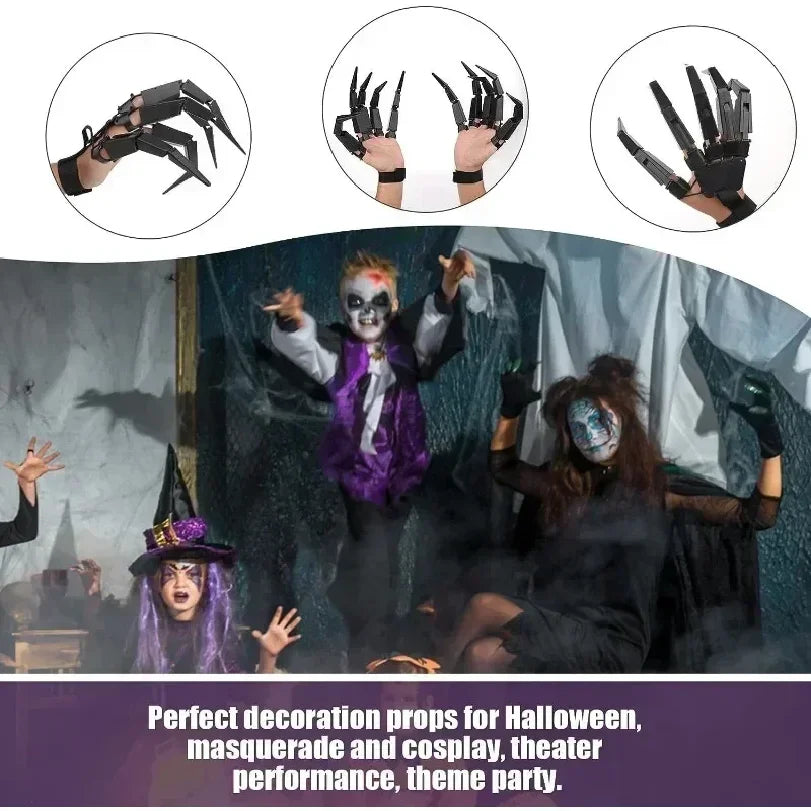 Main squelette articulée Halloween
