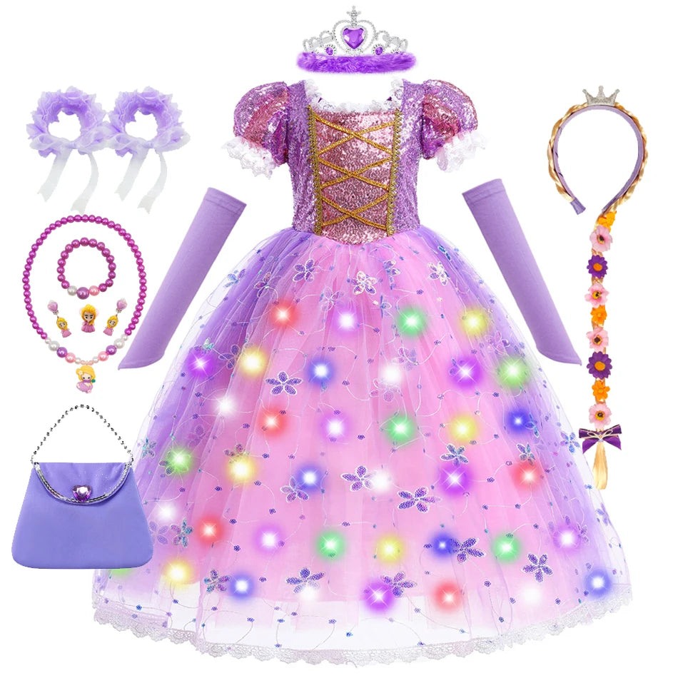 Robe princesse Raiponce pour enfant