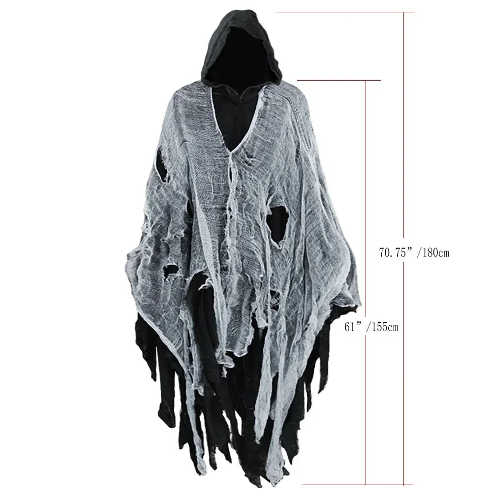 Cape zombie à capuche