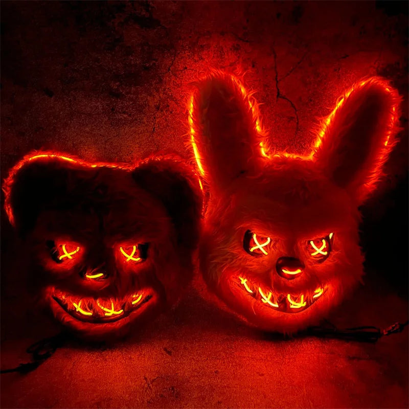 Masque lapin LED Halloween