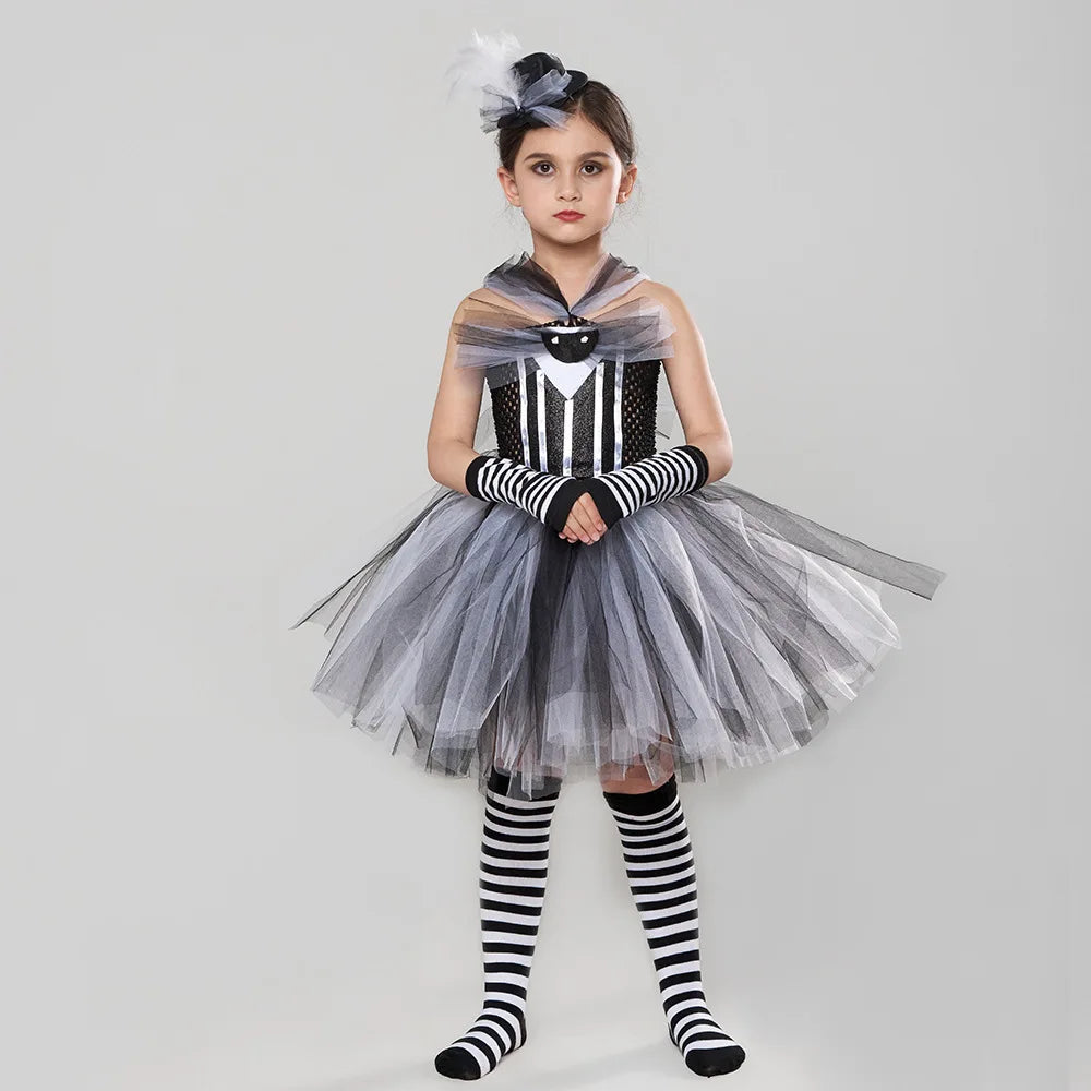 Costume fantôme gothique tutu enfant