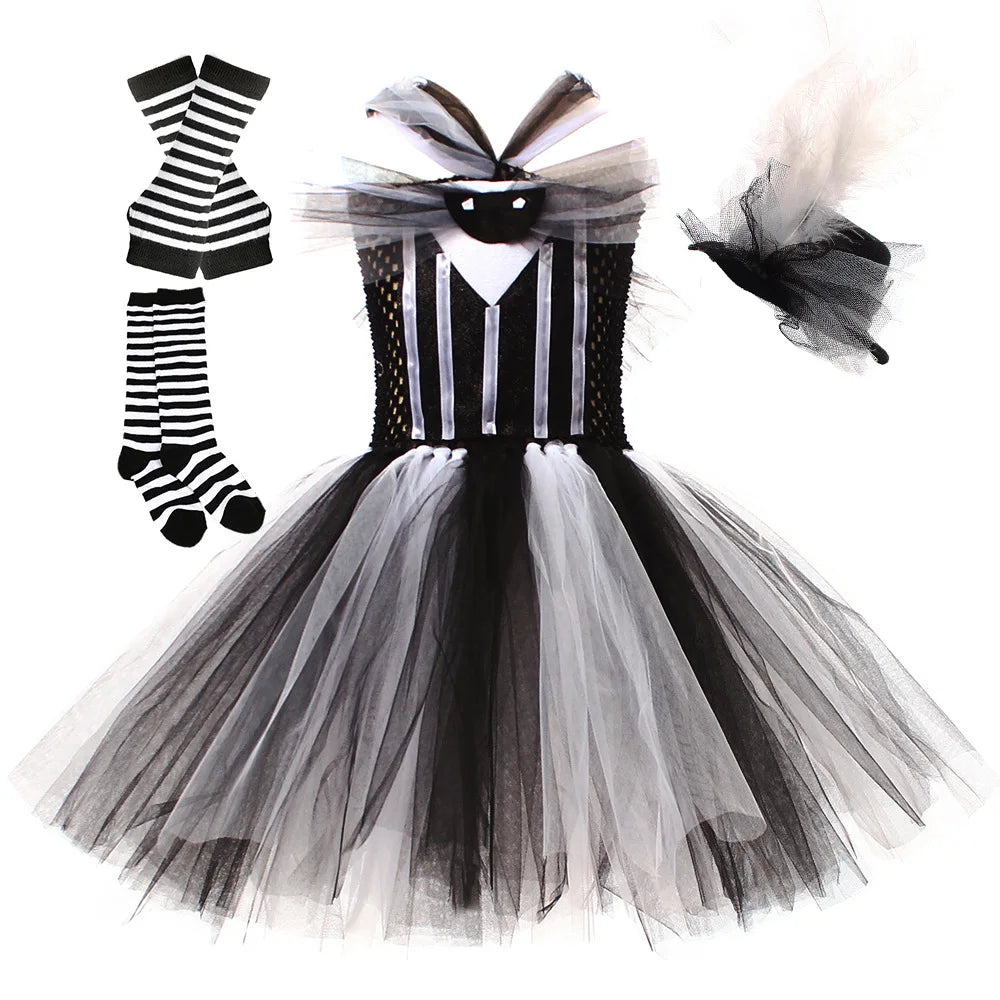 Costume fantôme gothique tutu enfant