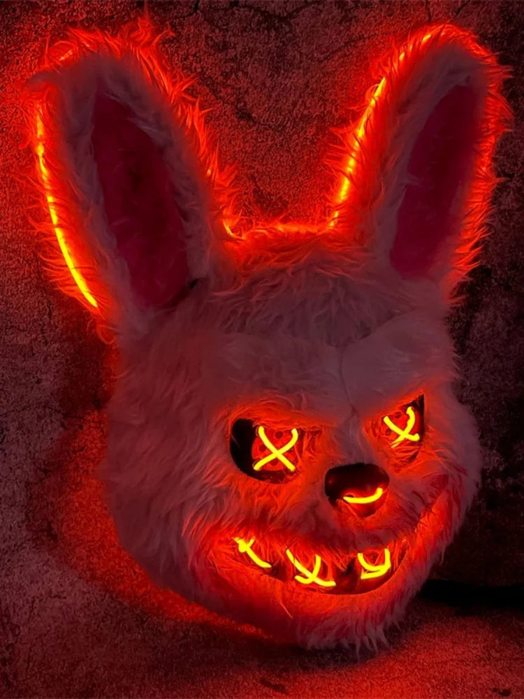Masque lapin LED Halloween