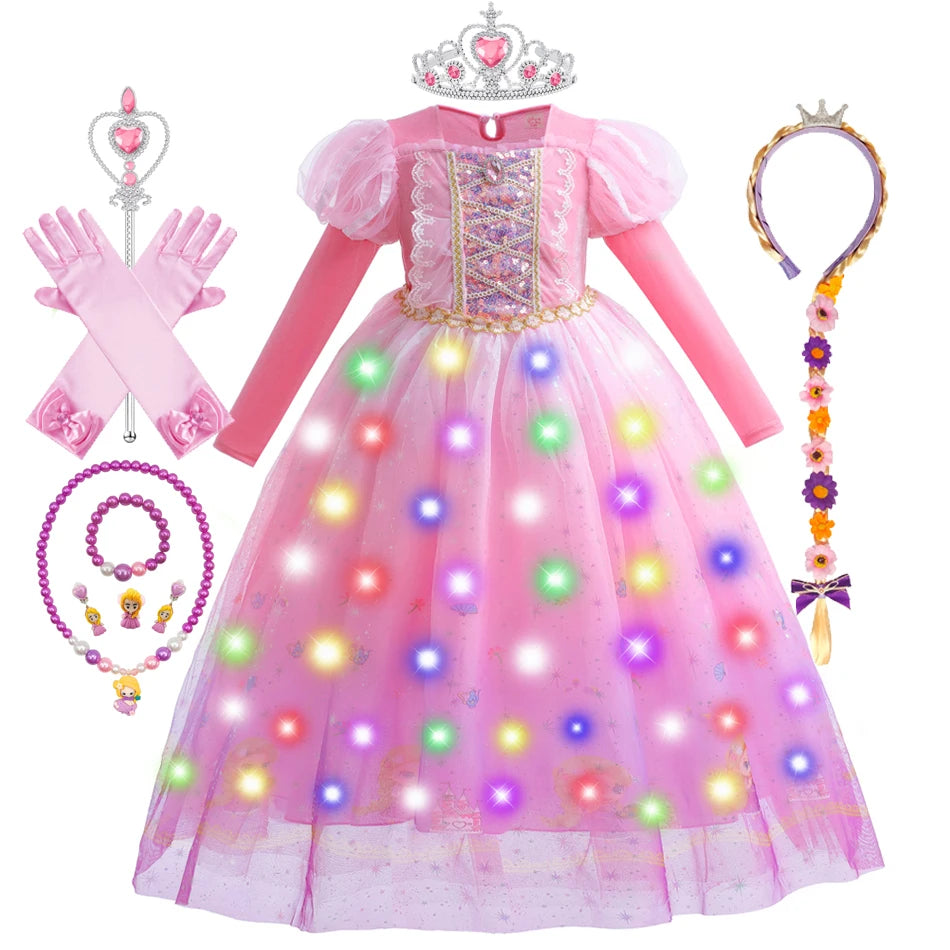 Robe princesse Raiponce pour enfant