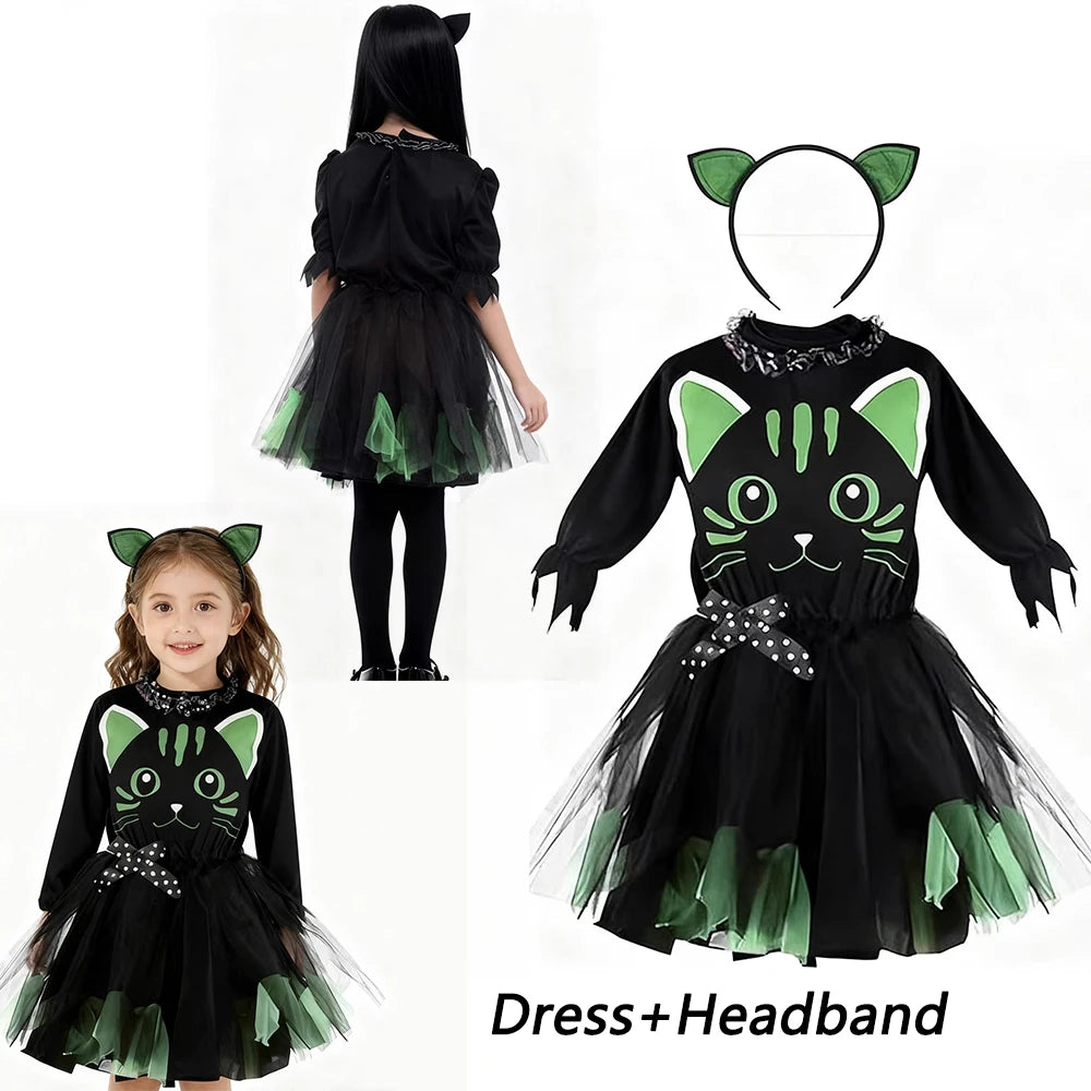 Costume chat et sorcière enfant