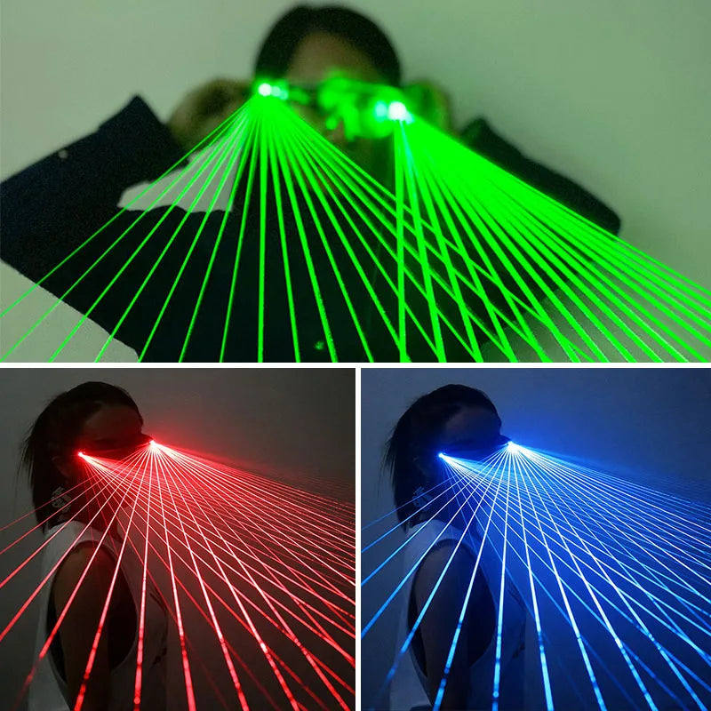 Lunettes laser LED cyberpunk
