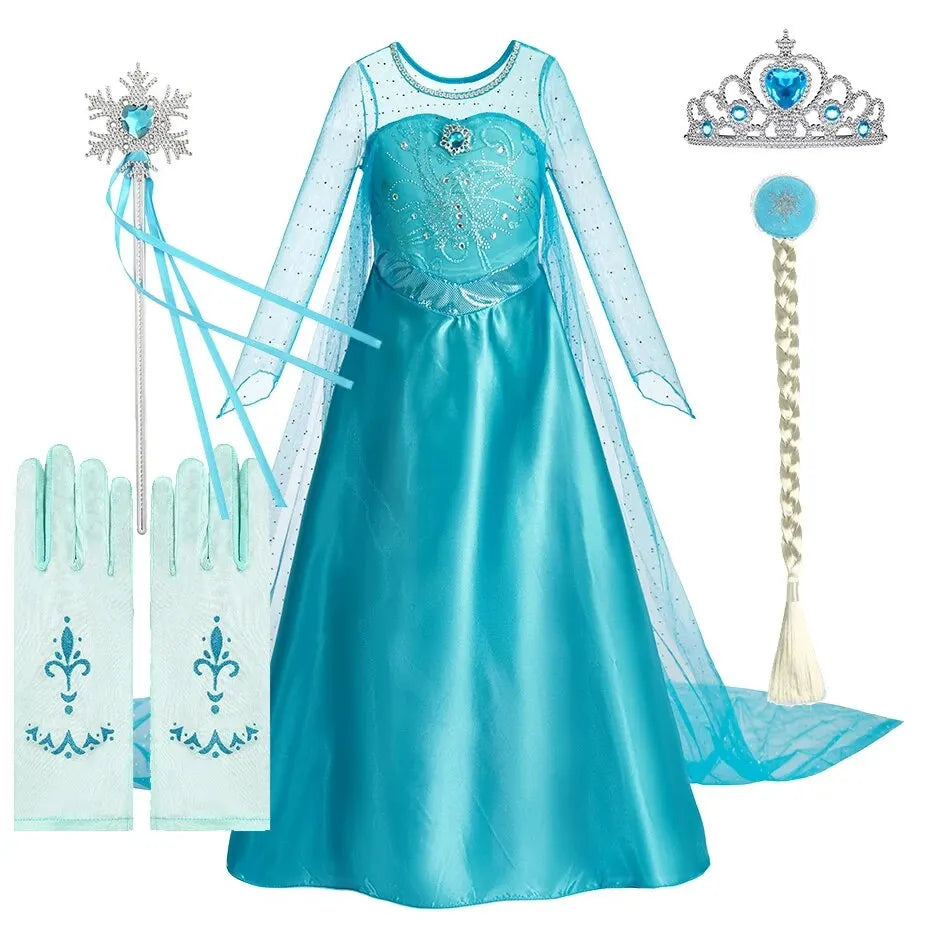 Robe princesse des neiges pour enfant