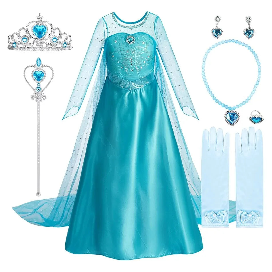Robe princesse des neiges pour enfant