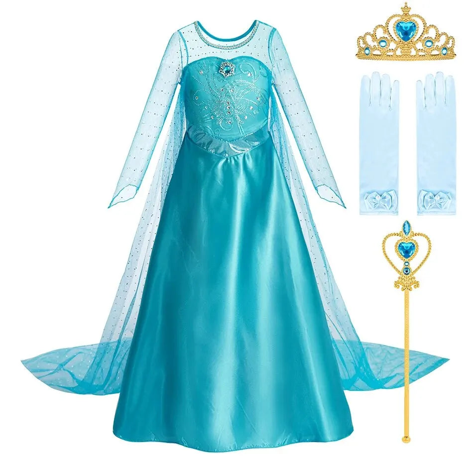 Robe princesse des neiges pour enfant