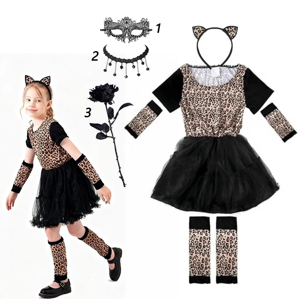 Costume chat et sorcière enfant