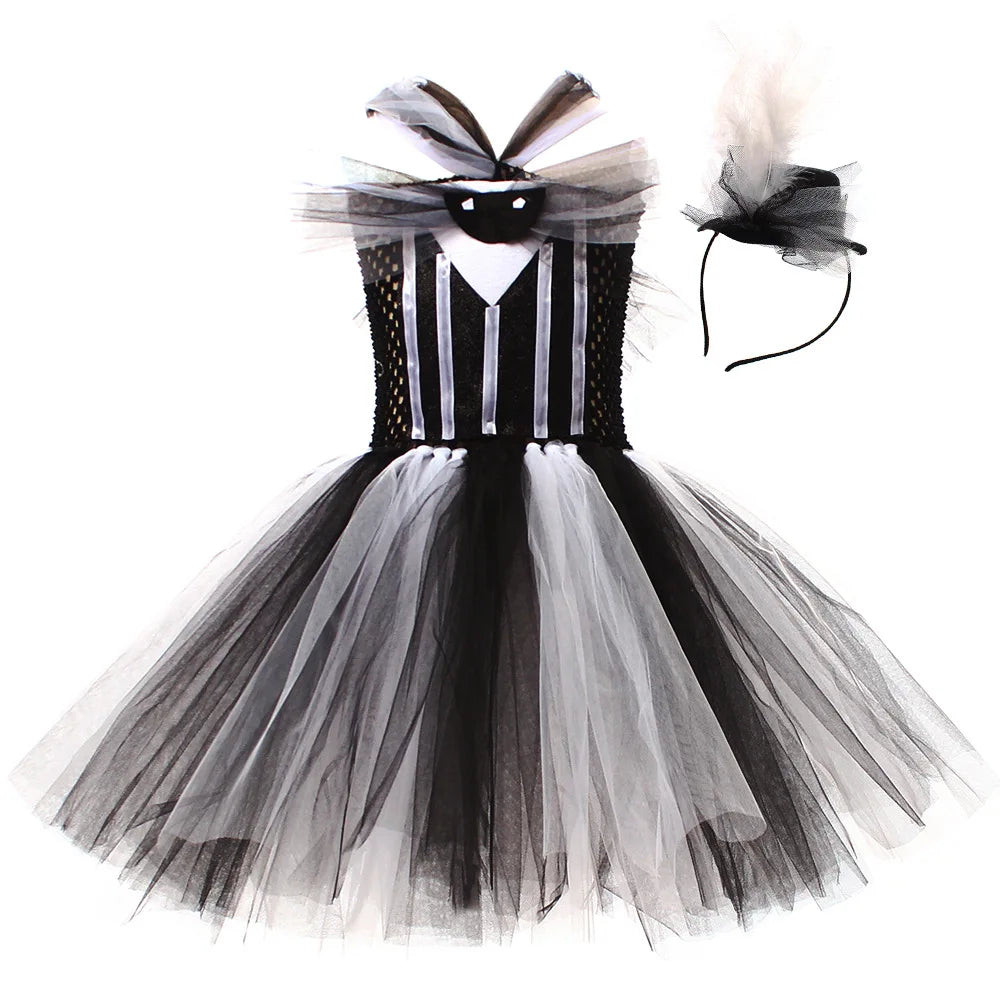 Costume fantôme gothique tutu enfant