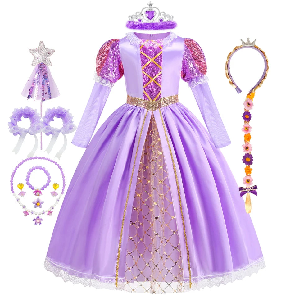 Robe princesse Raiponce pour enfant
